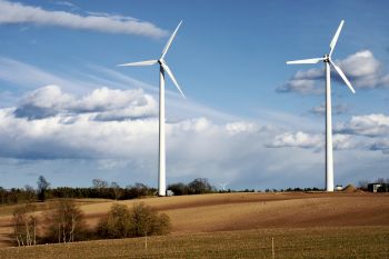 windmills on horizon